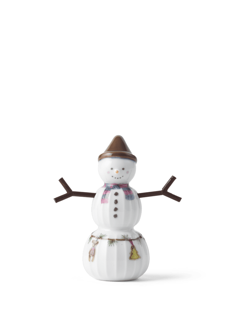 Hammershoi Christmas Snowboy H 9cm / 3.5" White W. Deco