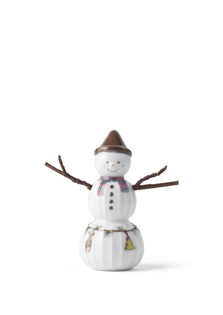 Hammershoi Christmas Snowboy H 9cm / 3.5" White W. Deco