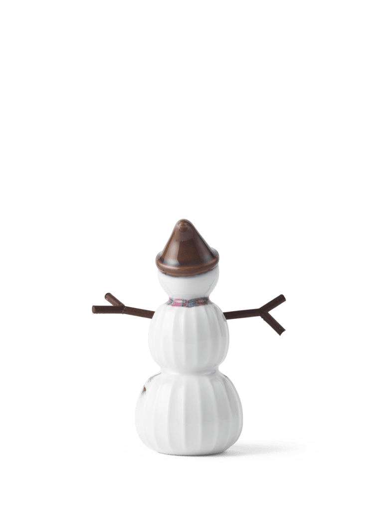 Hammershoi Christmas Snowboy H 9cm / 3.5" White W. Deco
