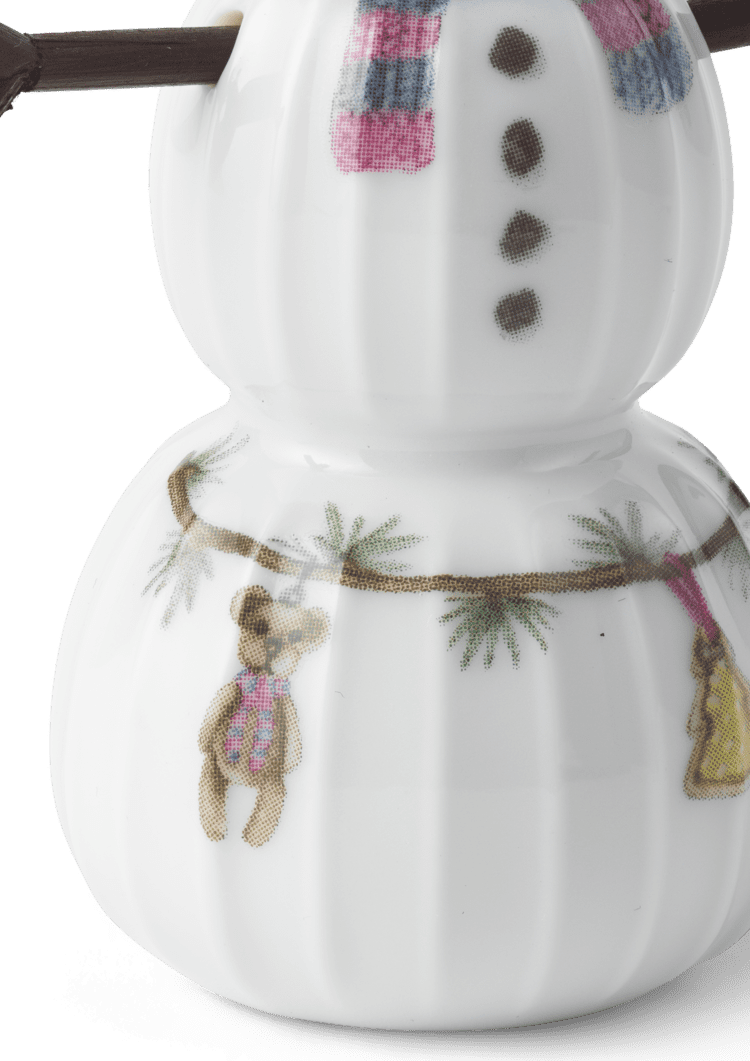 Hammershoi Christmas Snowboy H 9cm / 3.5" White W. Deco