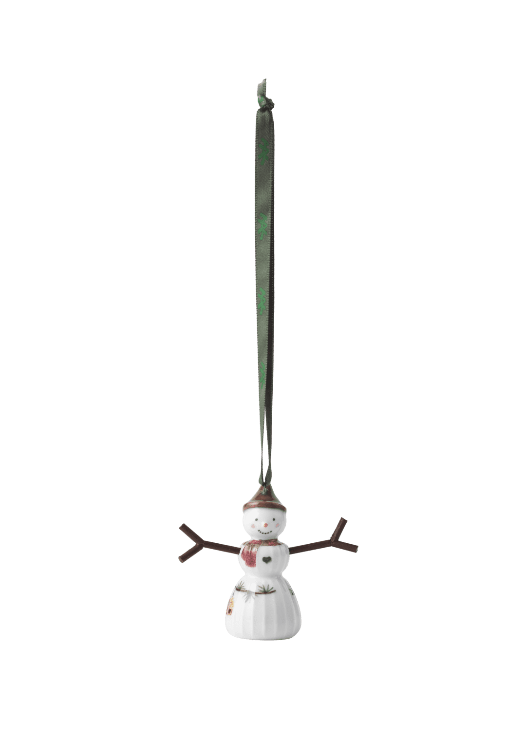 Hammershoi Christmas Snowgirl, Hanging H 2.6" White W. Deco