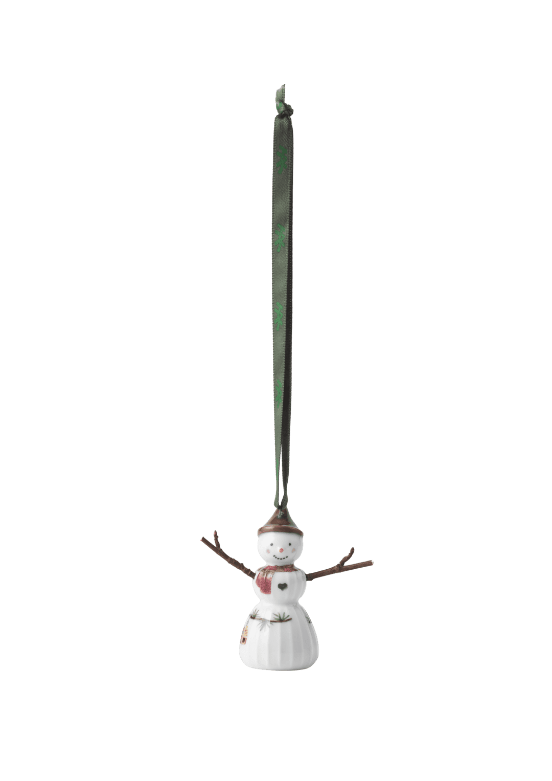 Hammershoi Christmas Snowgirl, Hanging H 2.6" White W. Deco