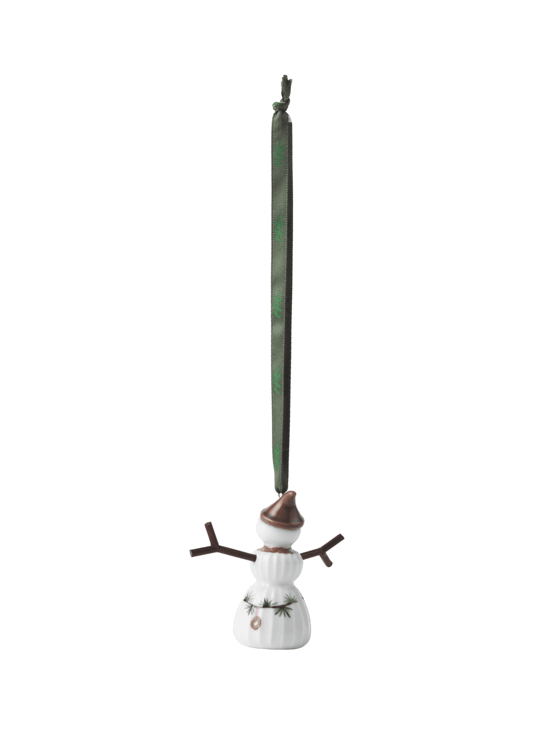 Hammershoi Christmas Snowgirl, Hanging H 2.6" White W. Deco