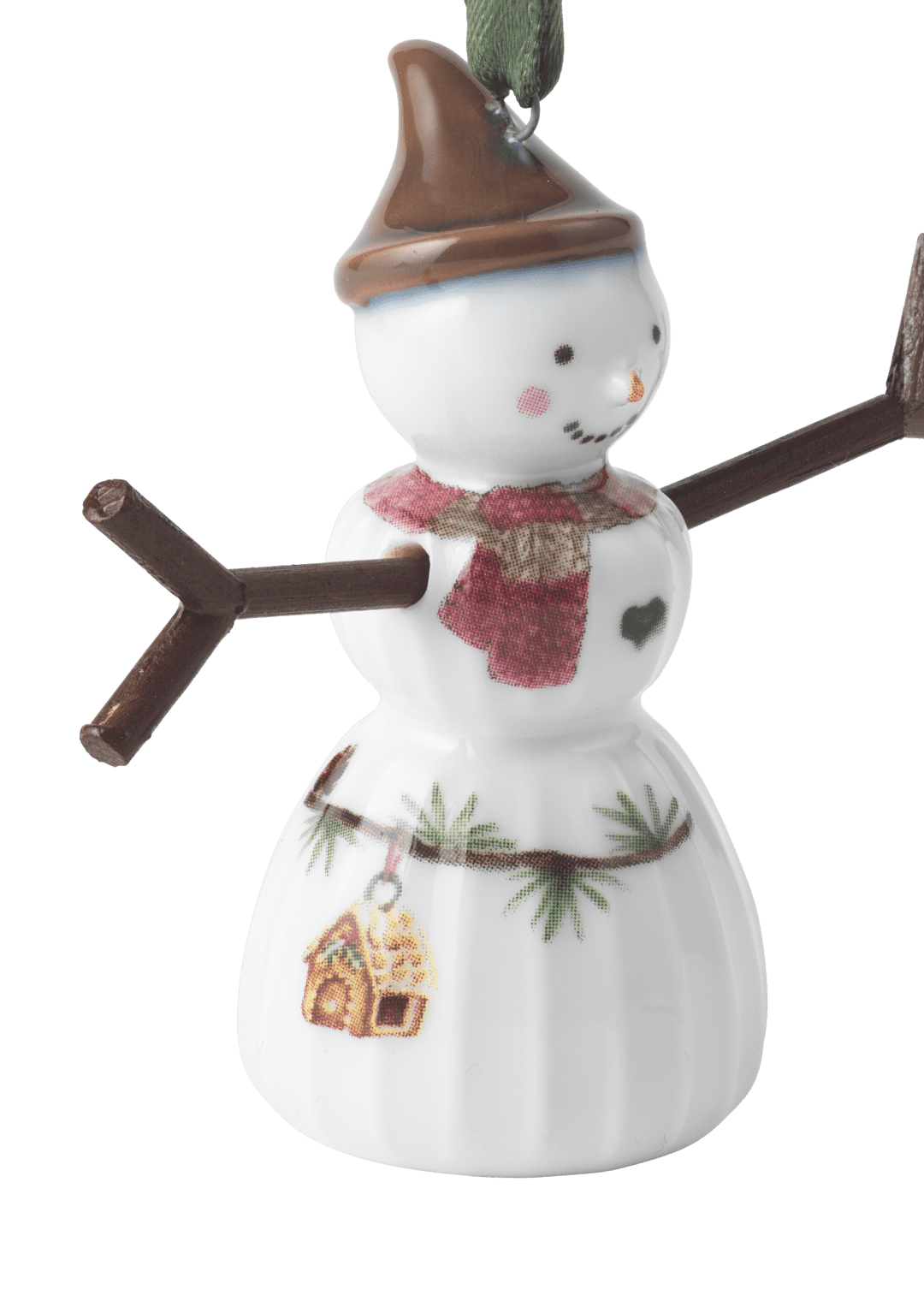 Hammershoi Christmas Snowgirl, Hanging H 2.6" White W. Deco