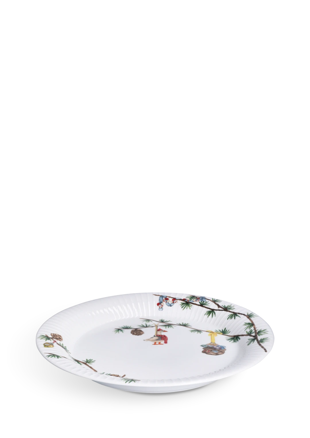 Hammershoi Christmas Plate 2026 Dia. 27 cm / 10.6 in white w. deco