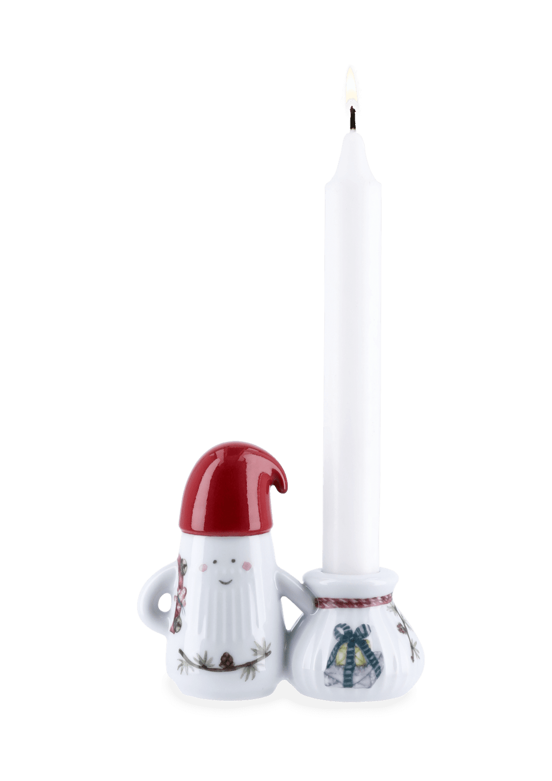 Father Elf Candle holder H8.5 cm