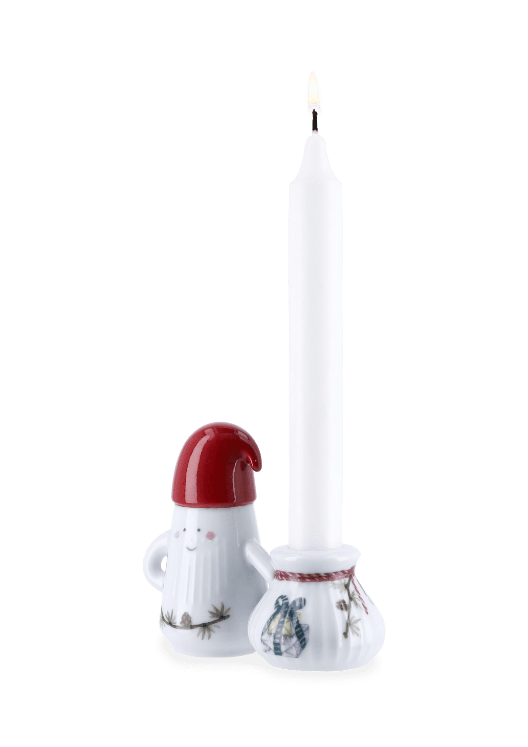 Father Elf Candle holder H8.5 cm
