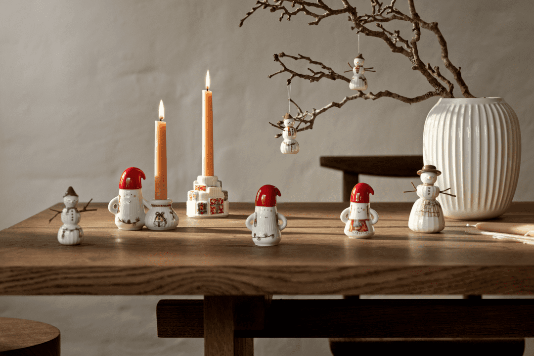 Father Elf Candle holder H8.5 cm