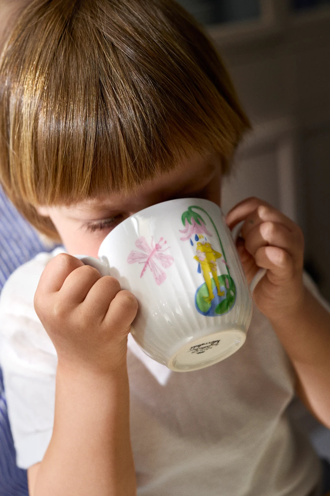 Hammershoi Kids Set of Mug, Plate and Bowl white w. deco