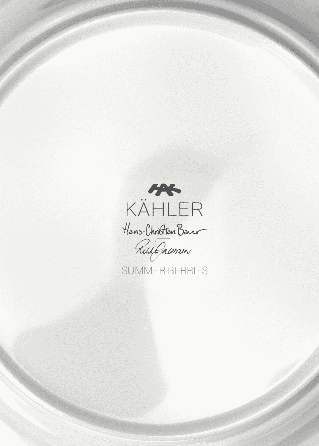 Kähler Hammershoi Plate Ø22 cm Summer Forget Me Not