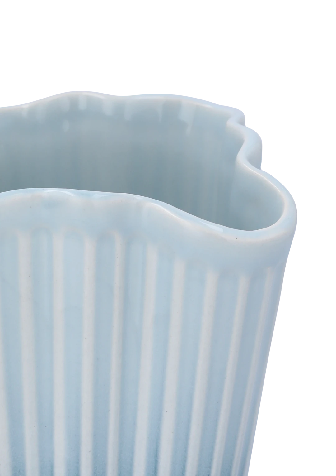 Hammershøi Unfold Vase H20.5 cm blue