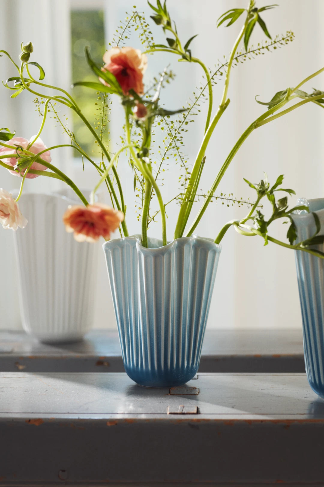 Hammershøi Unfold Vase H16.5 cm blue