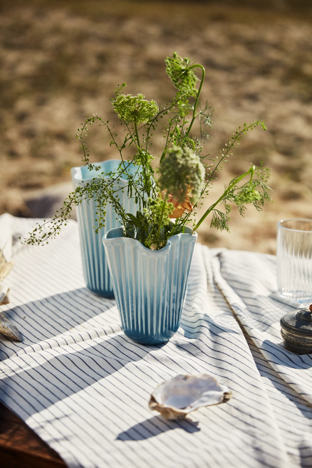 Hammershøi Unfold Vase H16.5 cm blue