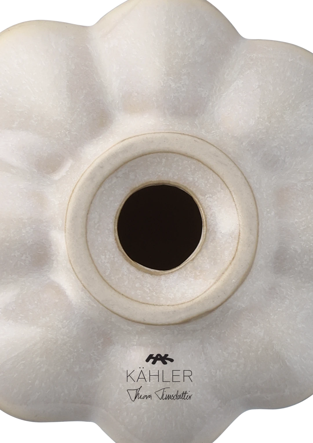 Kantarel Candle Holder  H10 cm / 4 in sand