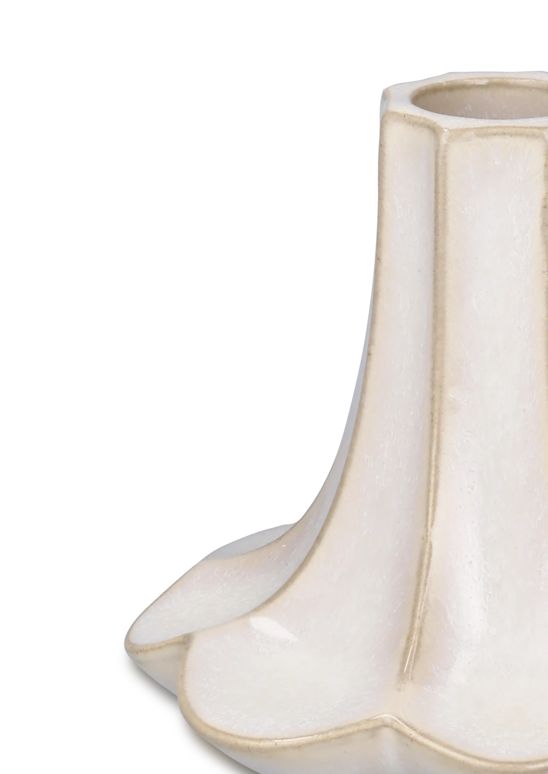 Kantarel Candle Holder  H10 cm / 4 in sand