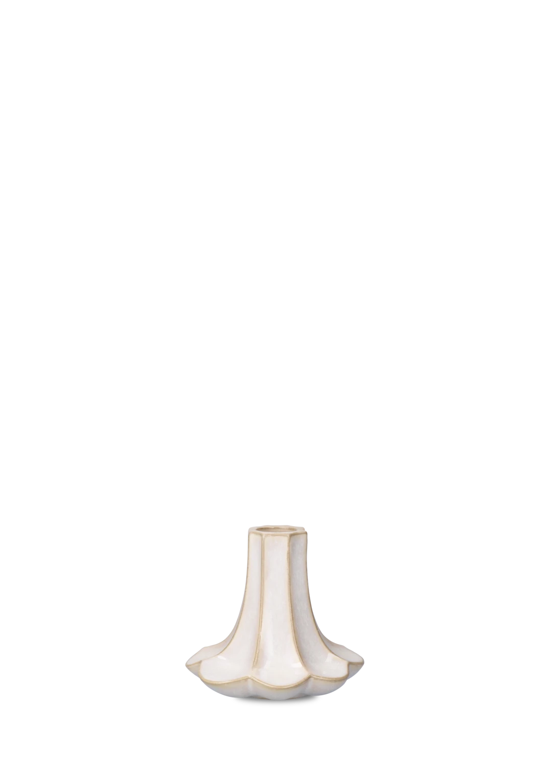 Kantarel Candle Holder  H10 cm / 4 in sand