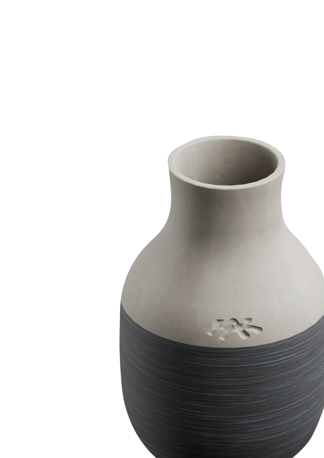 Kähler Omaggio Circulare Anthracite Grey, H12.5cm : 4.9"