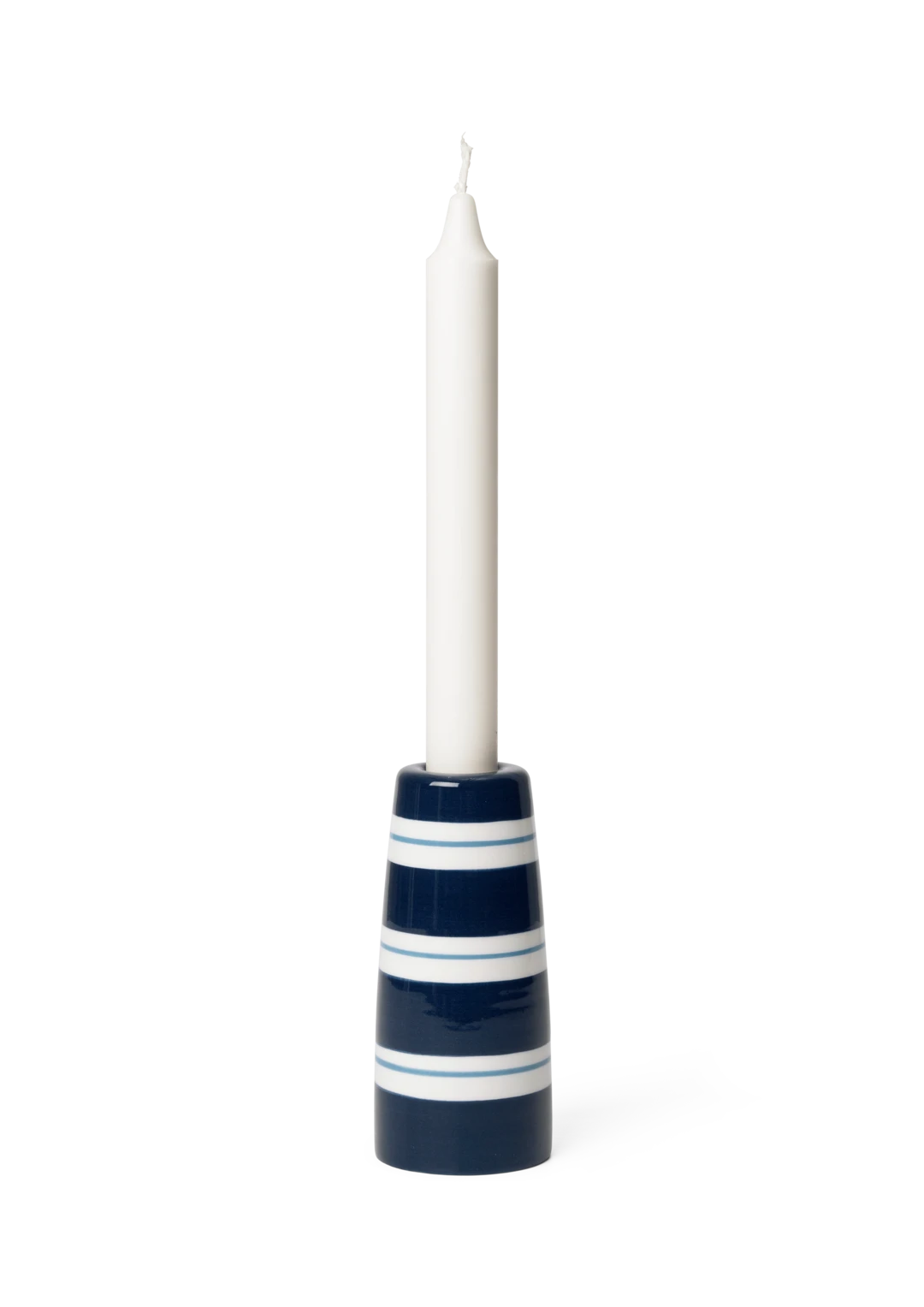 Kähler Omaggio Nuovo Candle Holder, Dark Blue, H12cm: 4.7"