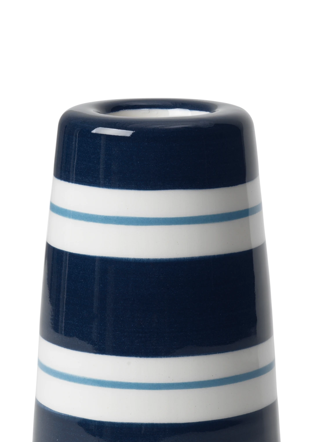 Kähler Omaggio Nuovo Candle Holder, Dark Blue, H12cm: 4.7"