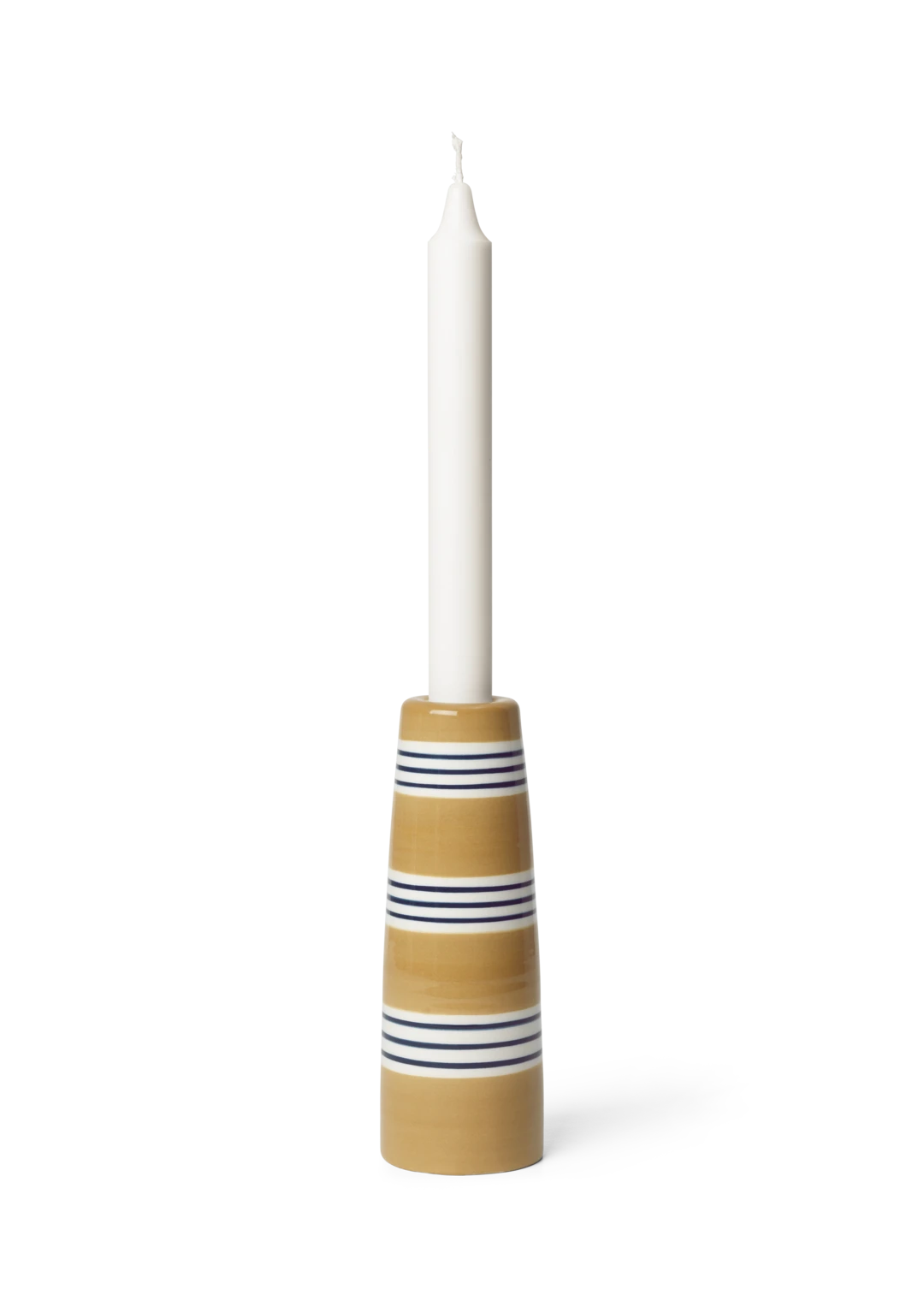Kähler Omaggio Nuovo Candle Holder, Ochre, H16cm : 6.3"