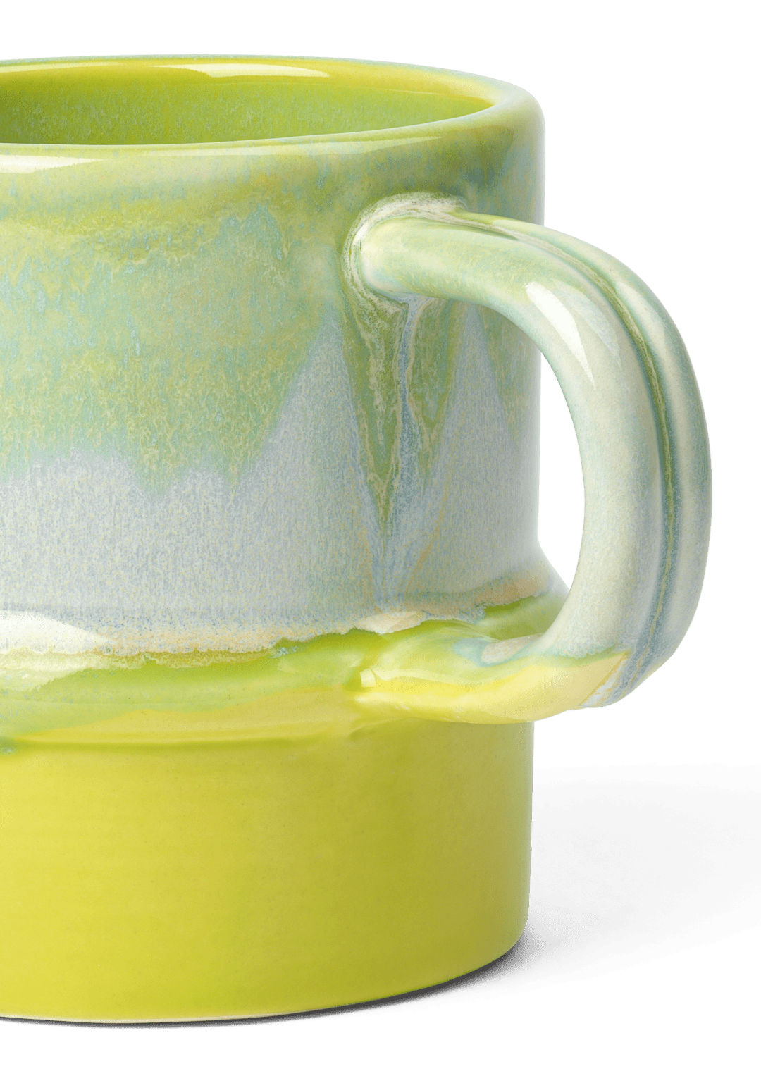 Poppery Mug with Handle 11.9 Oz  Apple/Green/Mint