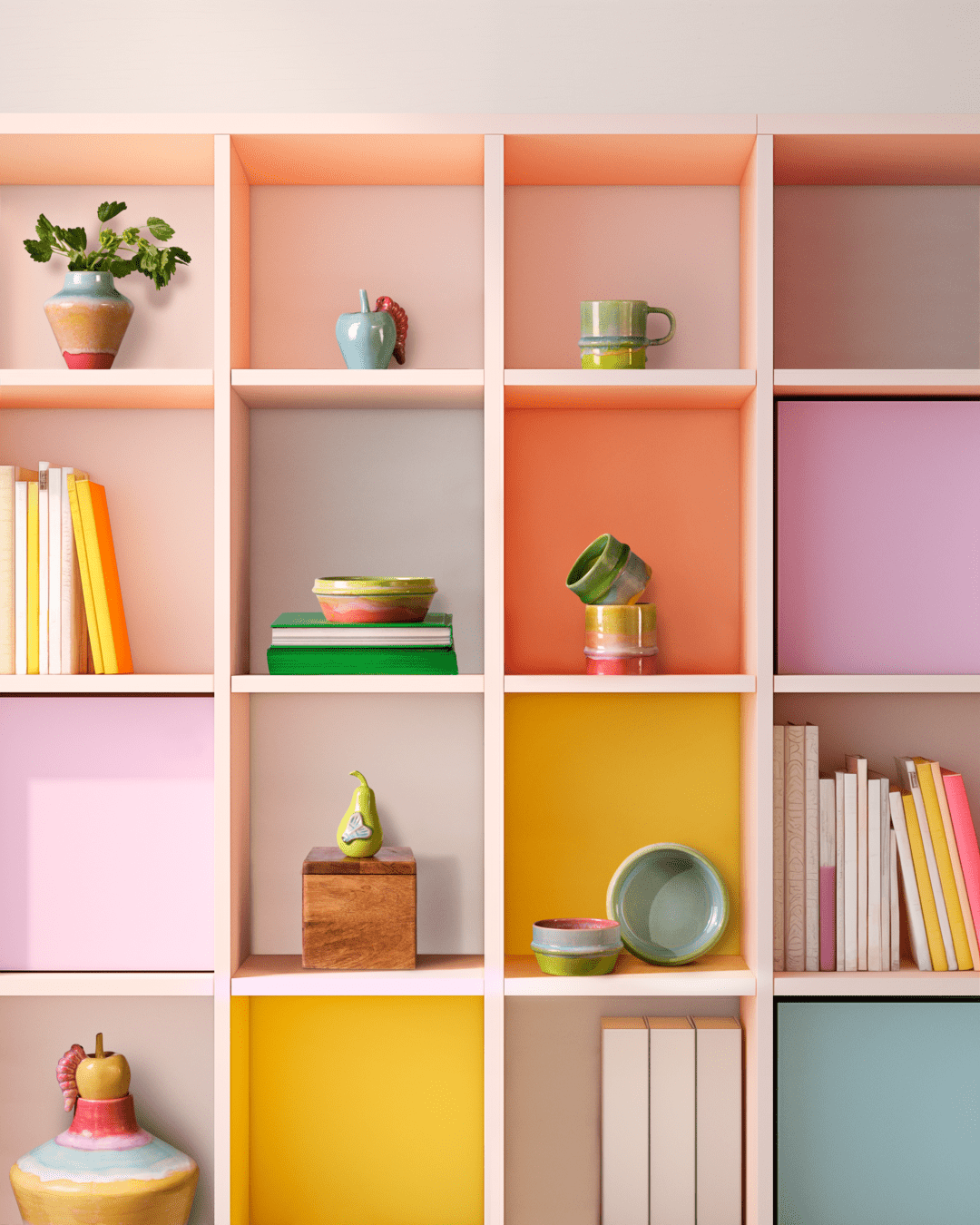 Poppery Mug with Handle 11.9 Oz  Apple/Green/Mint