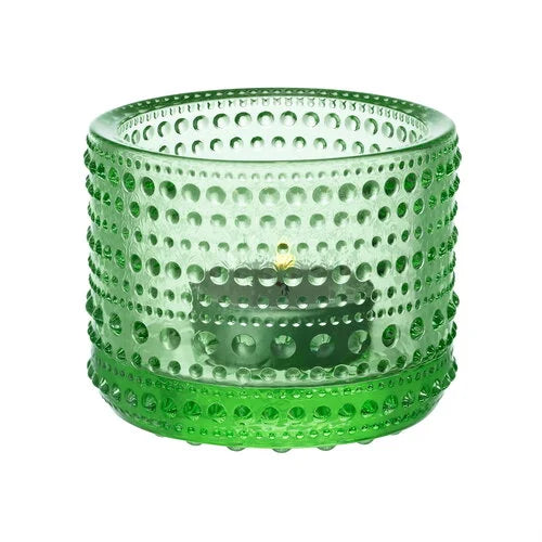 Iittala Kastehelmi Tealight candleholder 64mm Apple green