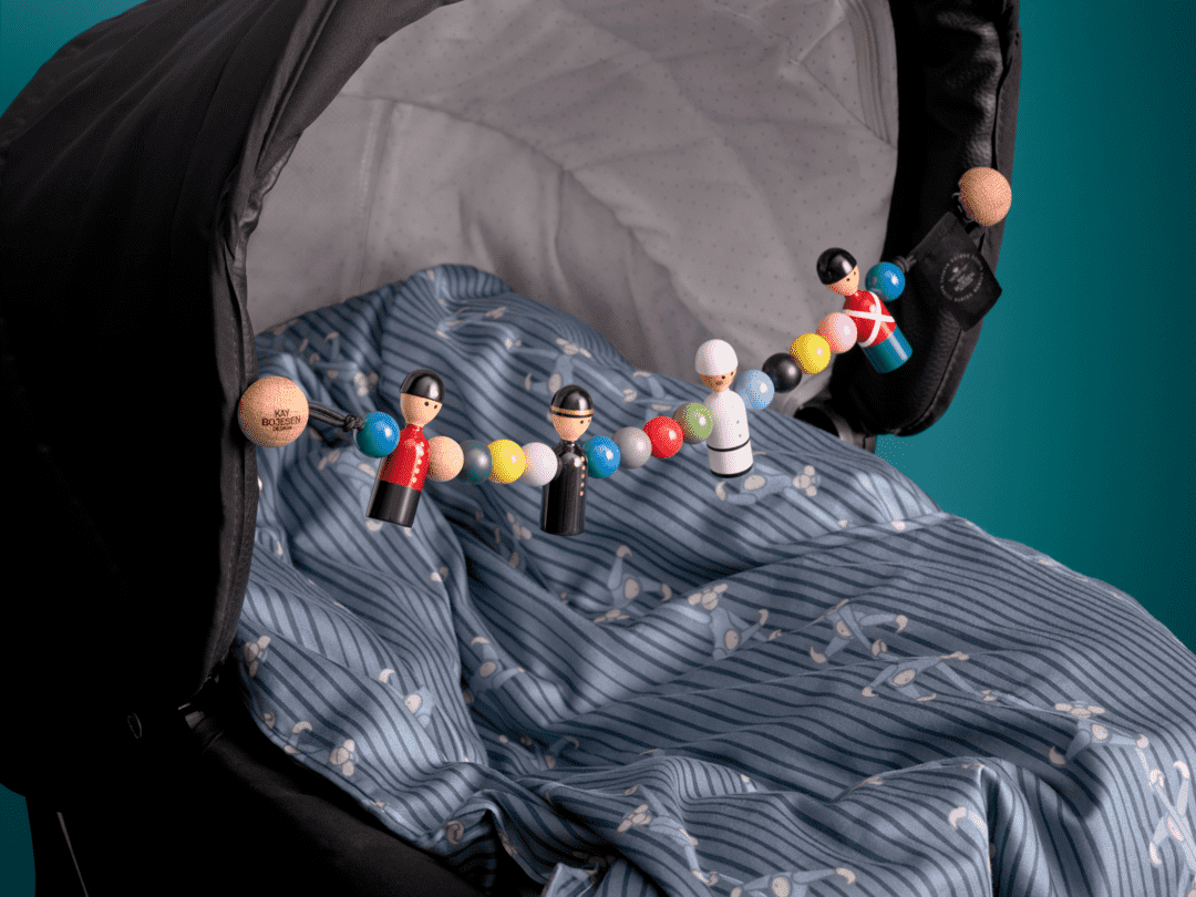 Kay Bojesen Bed Linen Monkey Baby, Blue