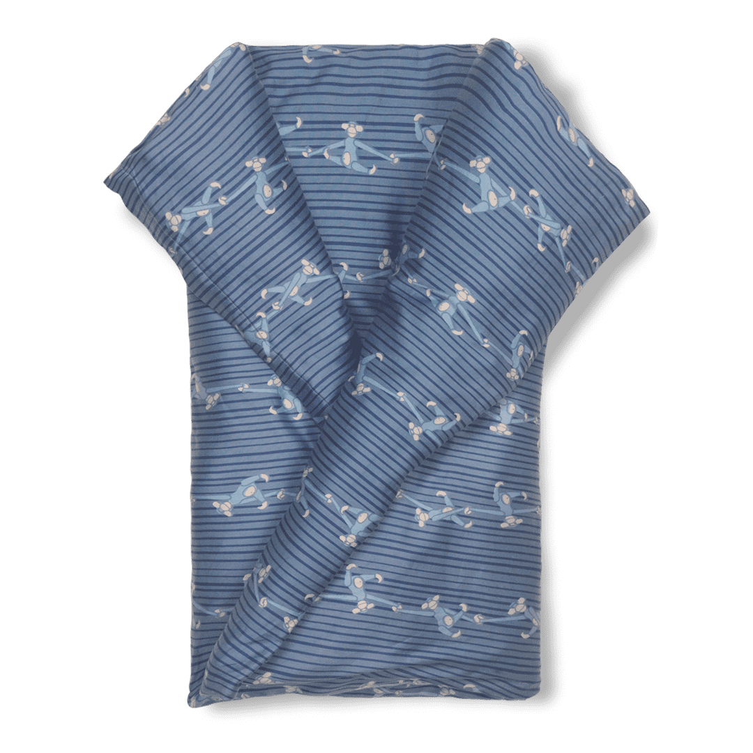 Kay Bojesen Bed Linen Monkey Baby, Blue