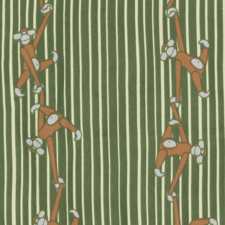 Kay Bojesen Bed Linen Monkey Baby, Green