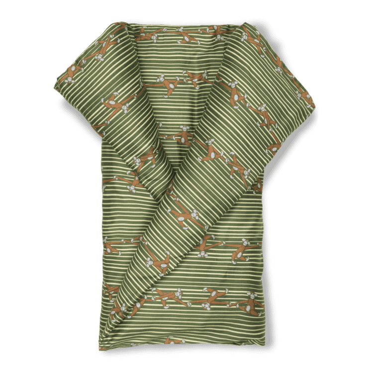 Kay Bojesen Bed Linen Monkey Baby, Green