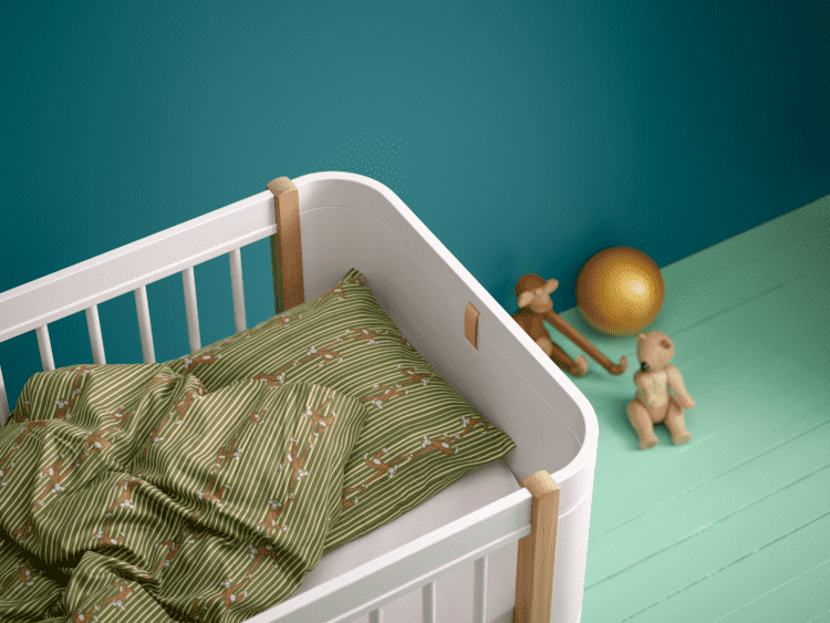Kay Bojesen Bed Linen Monkey Baby, Green