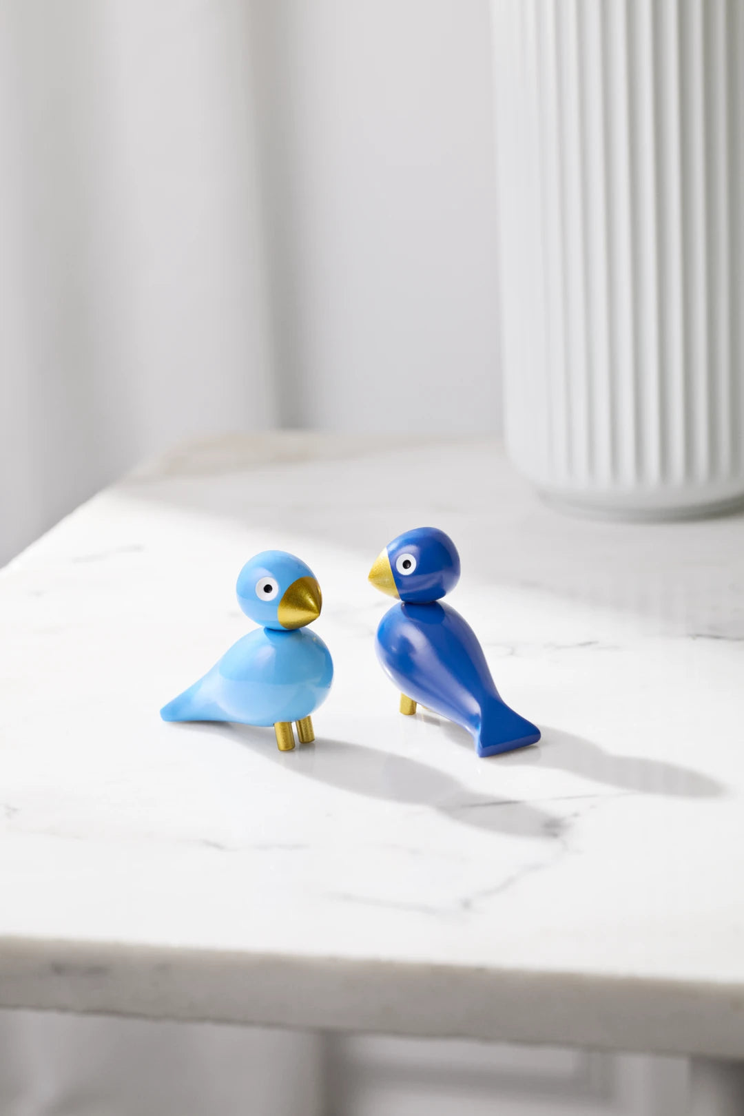 Christmas birds liliput blue/light blue 1 set