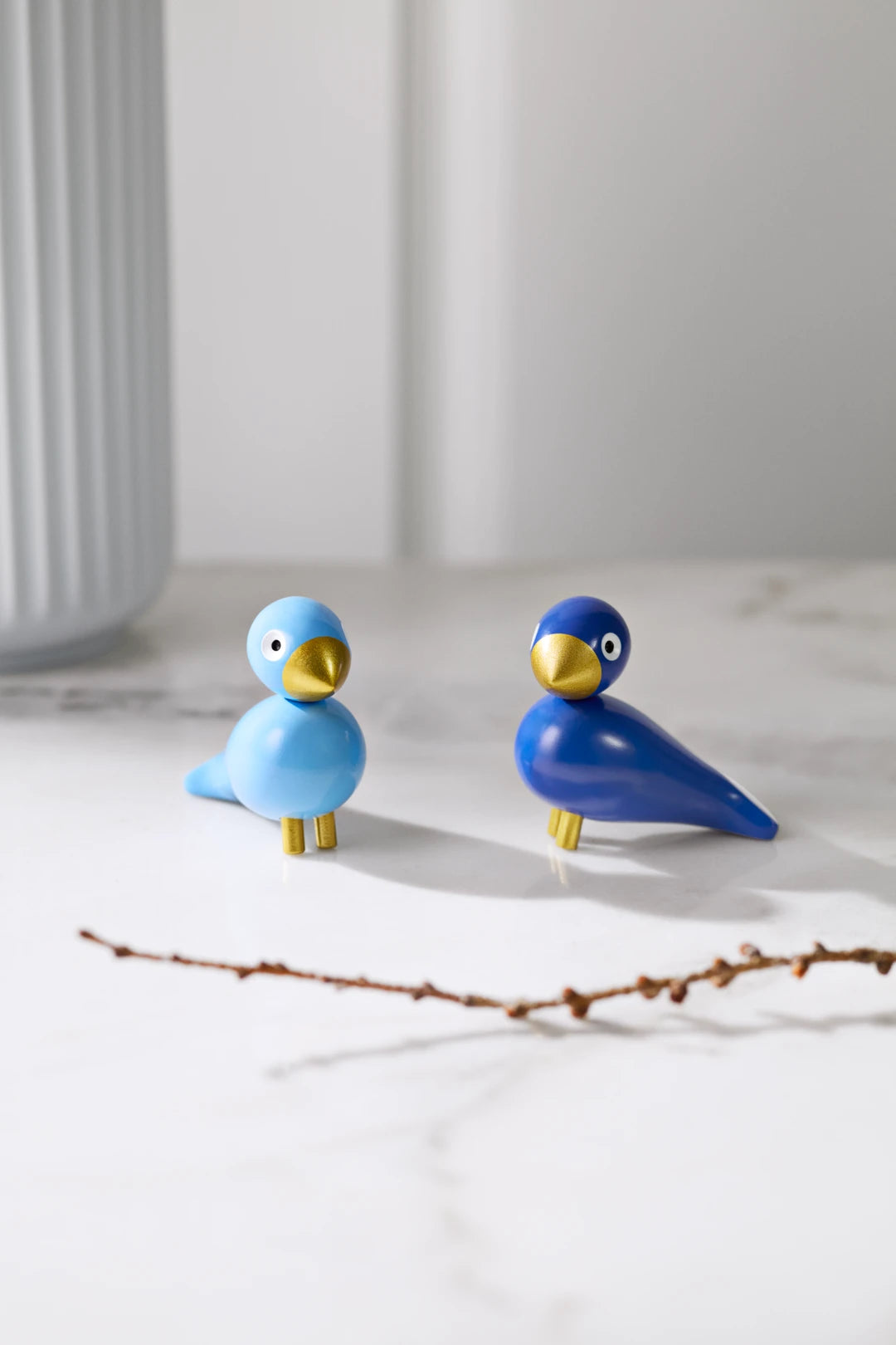 Christmas birds liliput blue/light blue 1 set