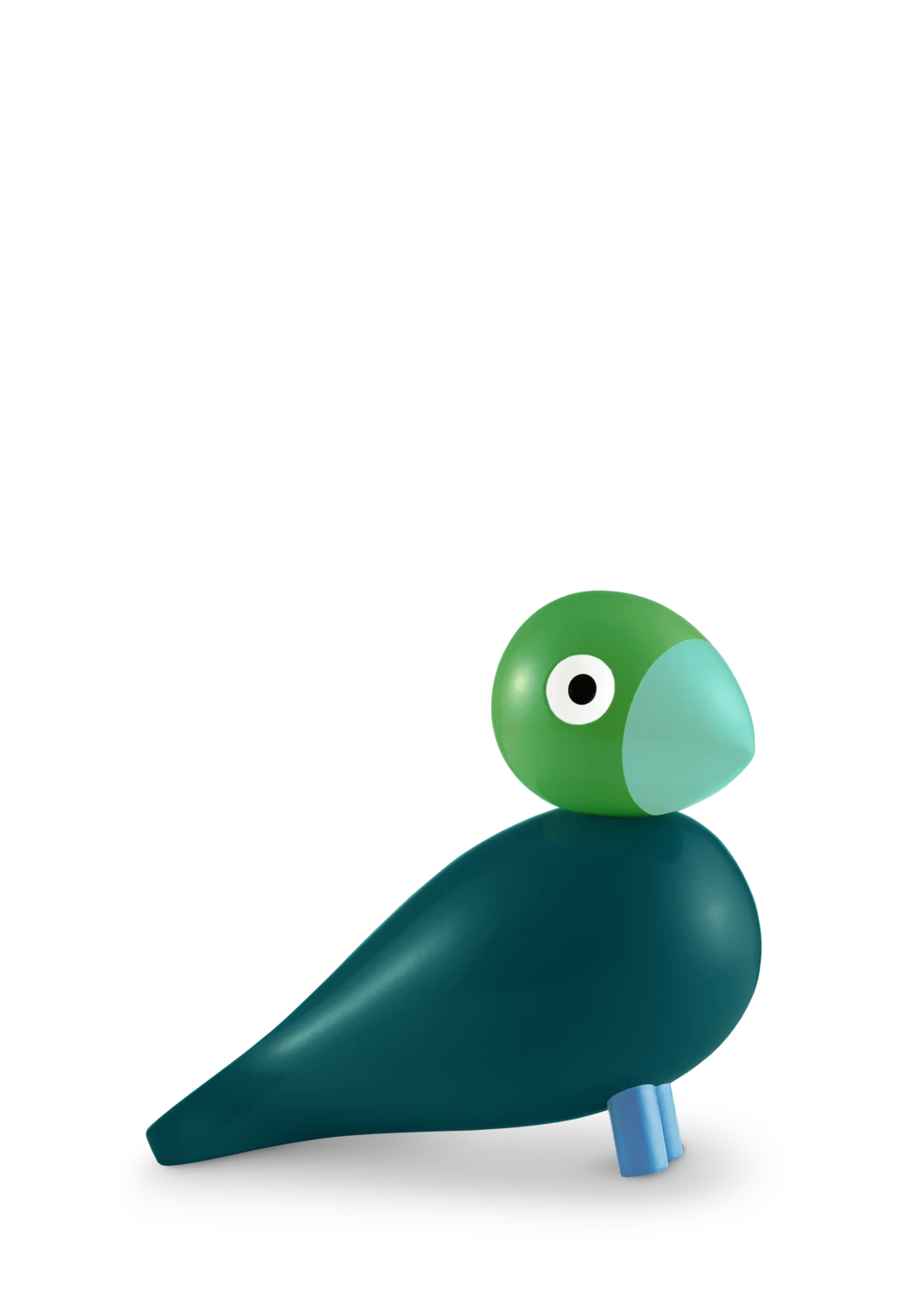 Year Bird Birk 2026 - H12.5cm  Green Dark Green