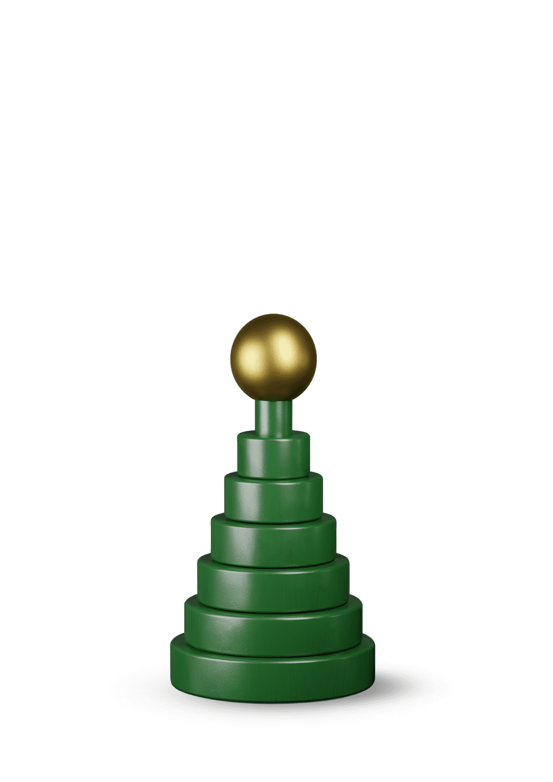 Christmas Tree H 13.5cm /  5.3" Green