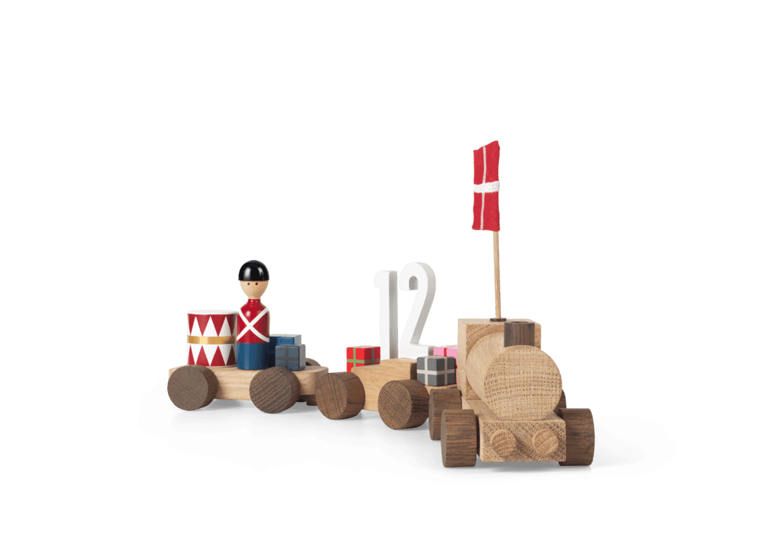 Birthday train Danish oak/smoked oak