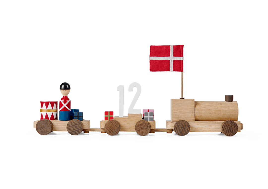 Birthday train Danish oak/smoked oak