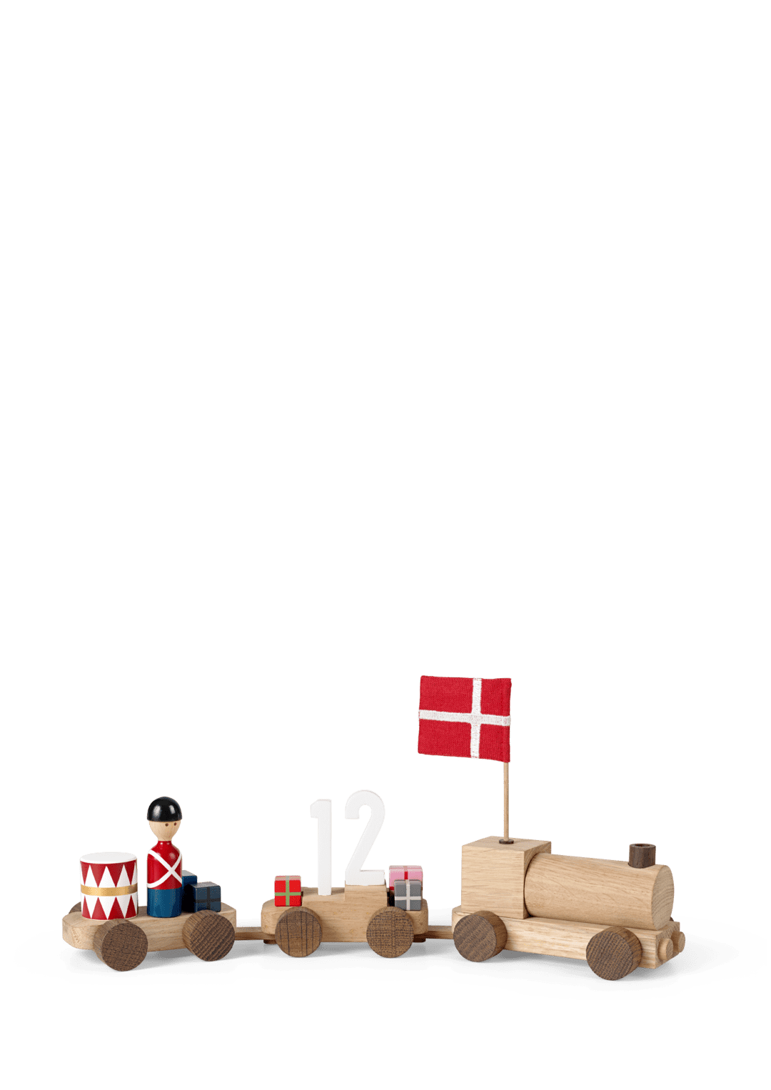 Birthday train Danish oak/smoked oak