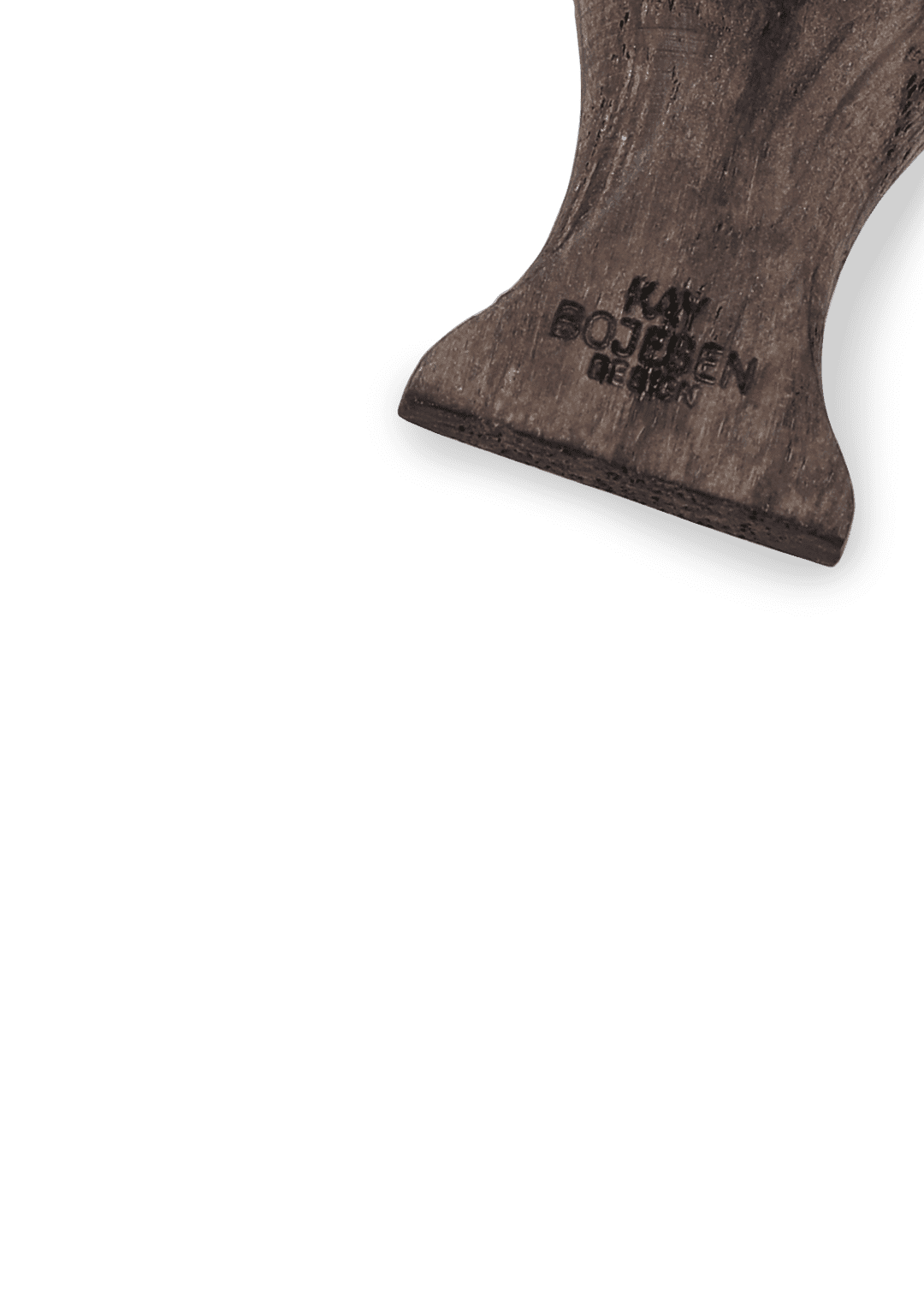 Kay Bojesen Bird Keychain, Silver/Black Leather