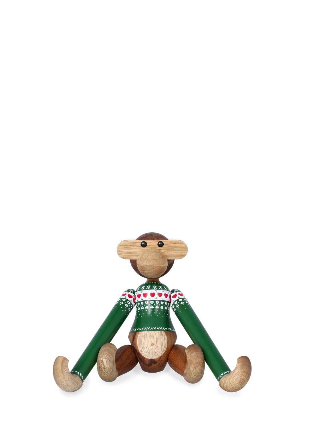 Monkey Christmas Jumper 2025 small green