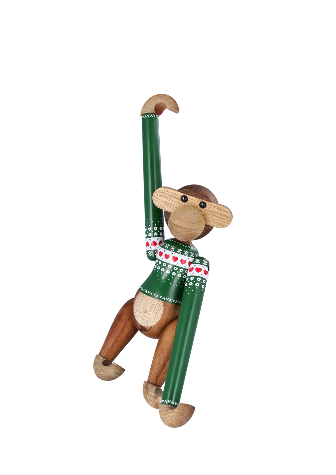 Monkey Christmas Jumper 2025 small green