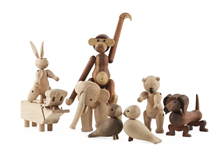 Kay Bojesen Wooden Animals Dog Walnut