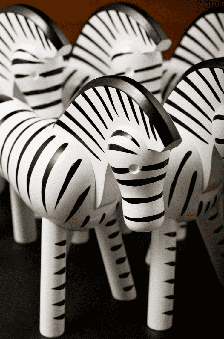 Kay Bojesen Wooden Animals Zebra H14 cm