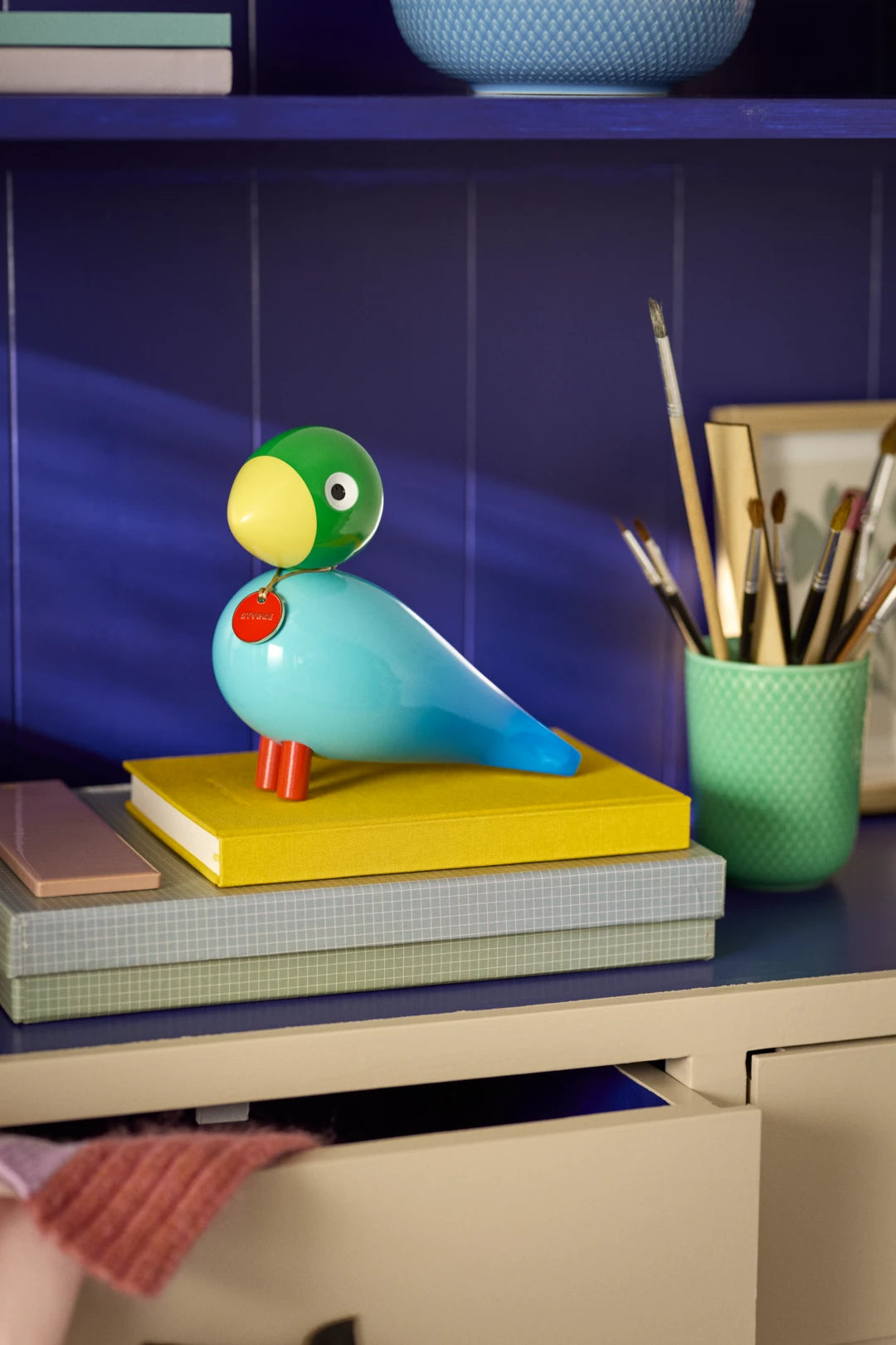 Story Bird Power H15.5 cm / 6 in  blue