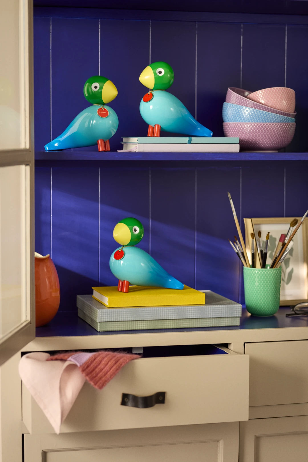 Story Bird Power H15.5 cm / 6 in  blue