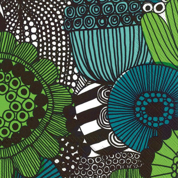 Marimekko paper napkins - Cocktail size SIIRTOLAPUUTARHA