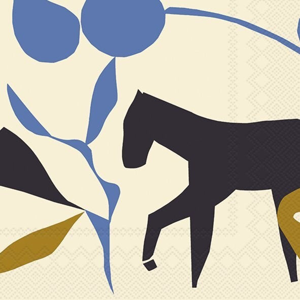 Marimekko paper napkins - Lunch size LAIDUN cream