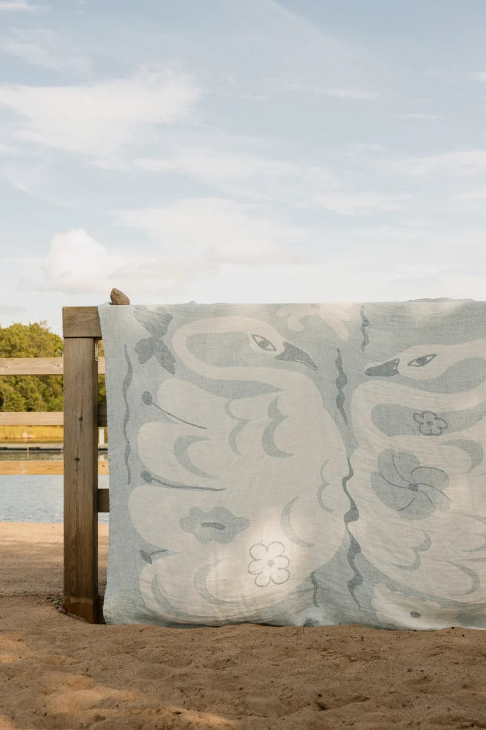 KAKSIN blanket 145x200cm 5/white-blue