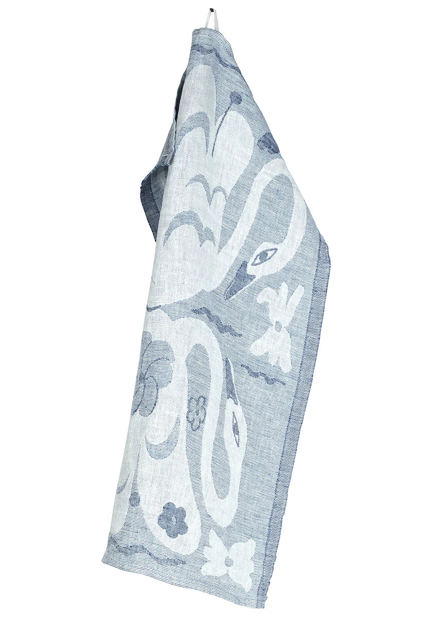 KAKSIN towel 46x70cm 5/white-blue
